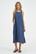 M Made in Italy Linen Sleeveless Loose Dress