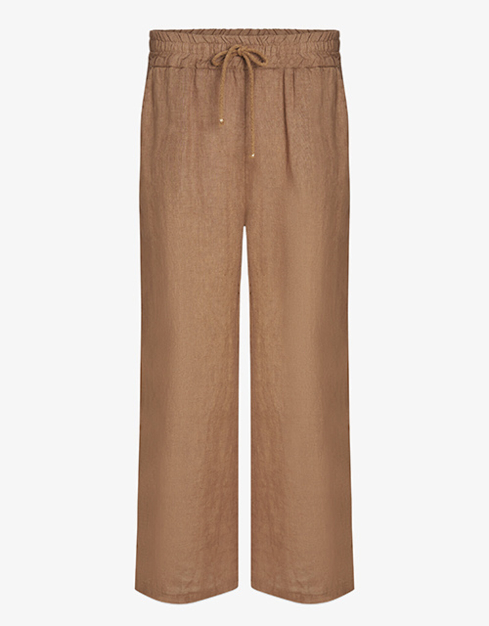 M Made in Italy Linen Elastic Waist Pant