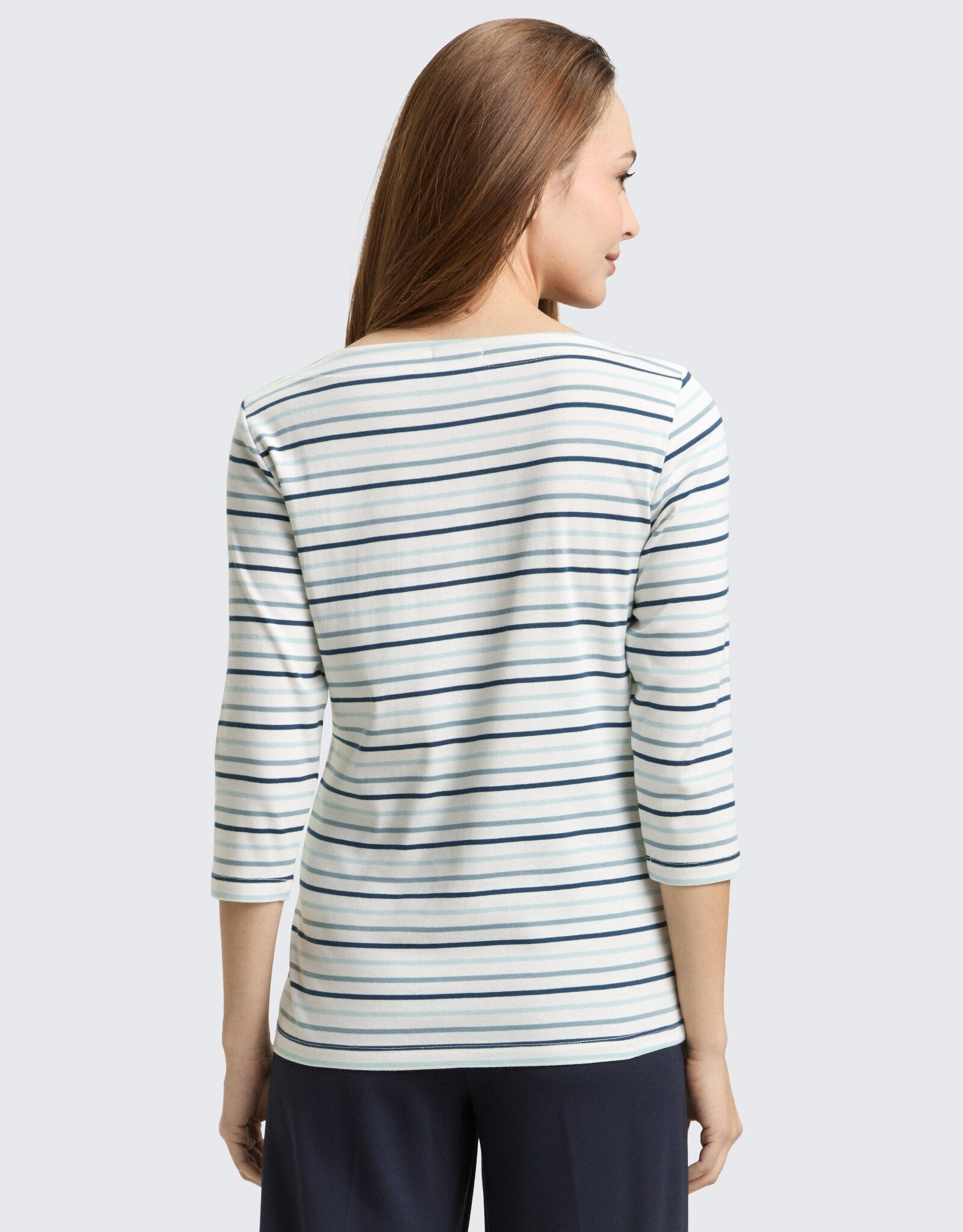 Tom Tailor Boat Nk Striped Top