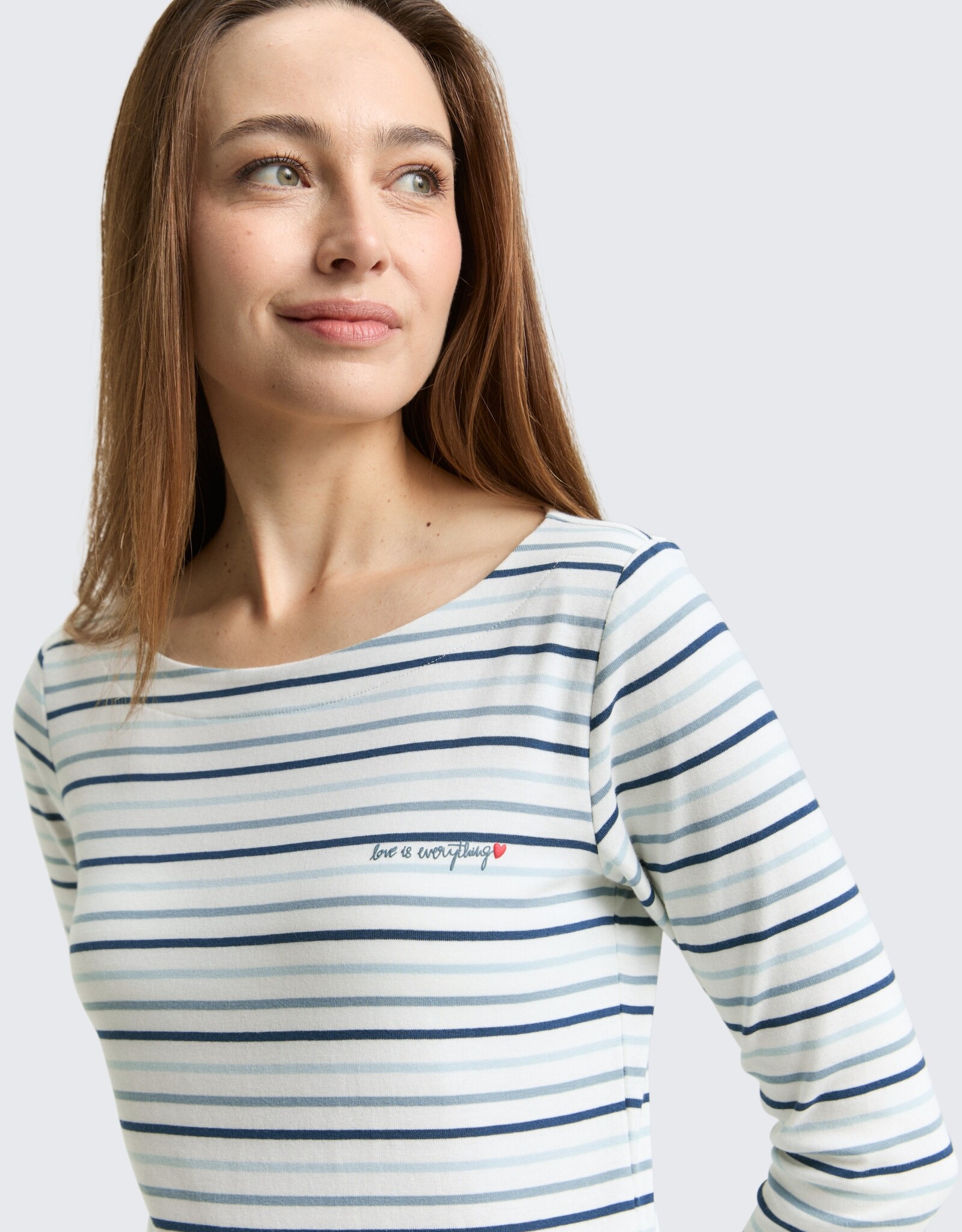 Tom Tailor Boat Nk Striped Top