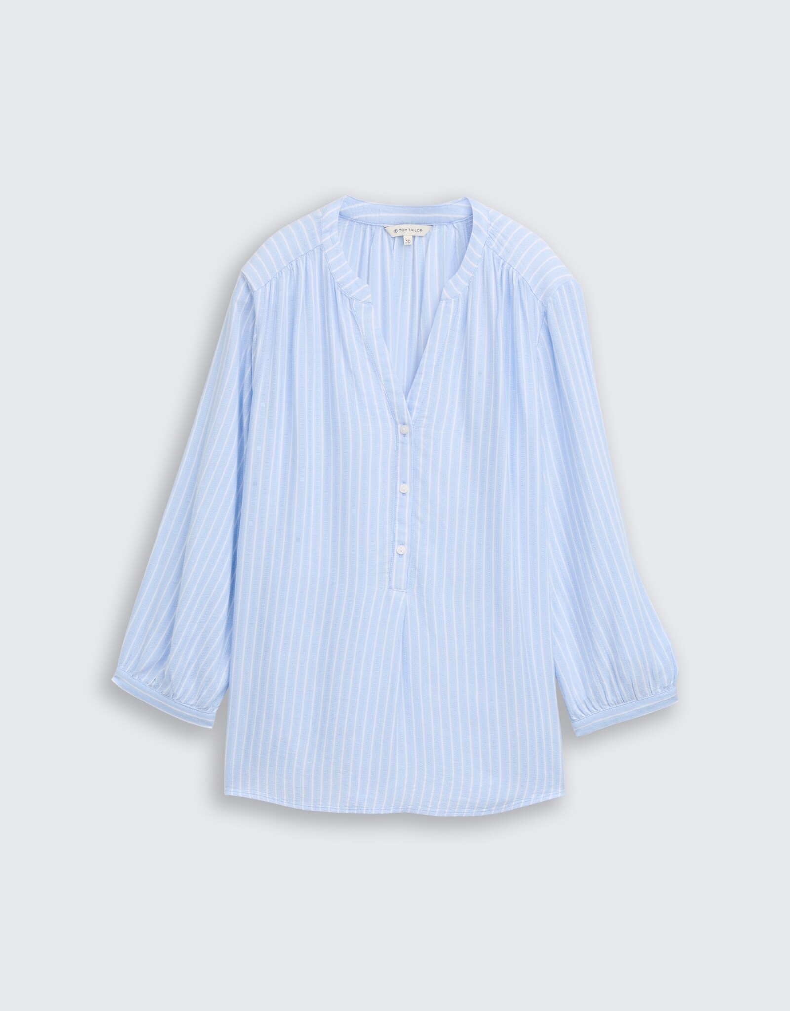 Tom Tailor Striped Henley Blouse