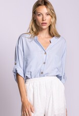 Pink Martini PM Gigi Top Striped Blouse