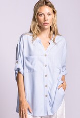 Pink Martini PM Gigi Top Striped Blouse