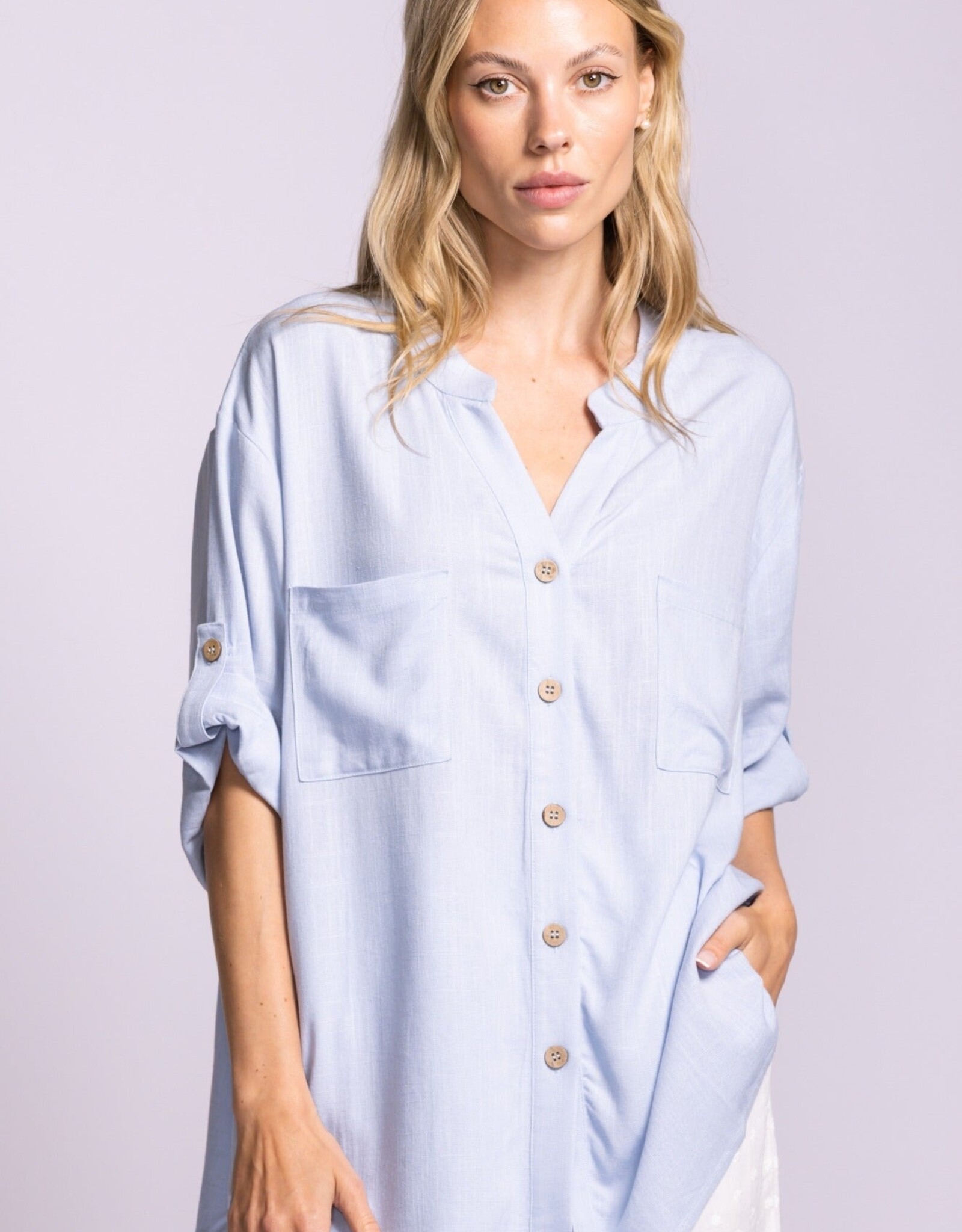 Pink Martini PM Gigi Top Striped Blouse