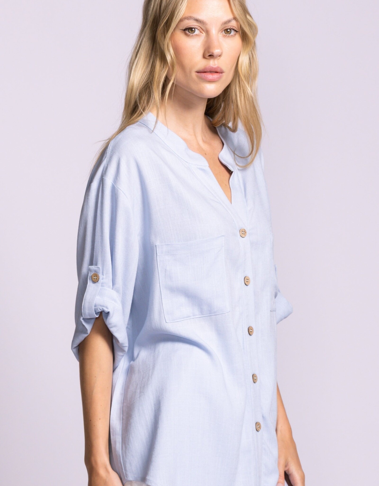 Pink Martini PM Gigi Top Striped Blouse