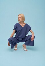 Apricot Elastic Trim Sleeve Top