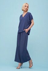 Apricot Elastic Trim Sleeve Top