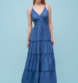 Apricot Braid Trim Cami Maxi Dress