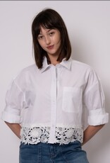 RD Style Kerwin Blouse w Lace Trim