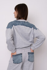 RD Style Lucie French Terry w Denim LS Pullover