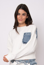 RD Style Lucie French Terry w Denim LS Pullover
