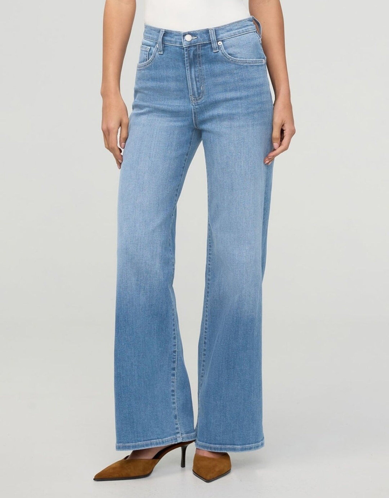 Duer Performance Denim - High Rise Wide Leg - Vintage Seaside