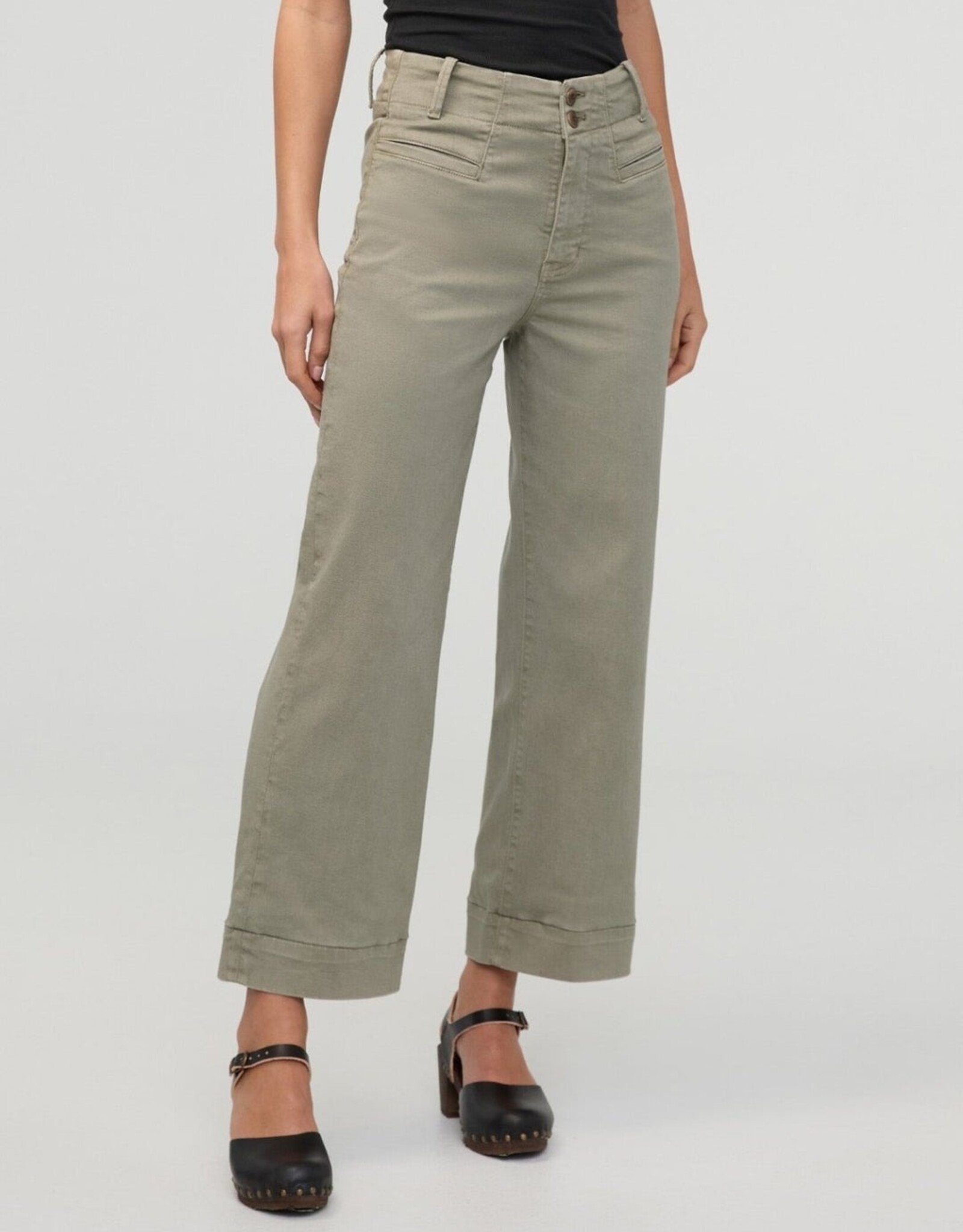 Duer FlexTwill High Rise Trouser - Light Olive