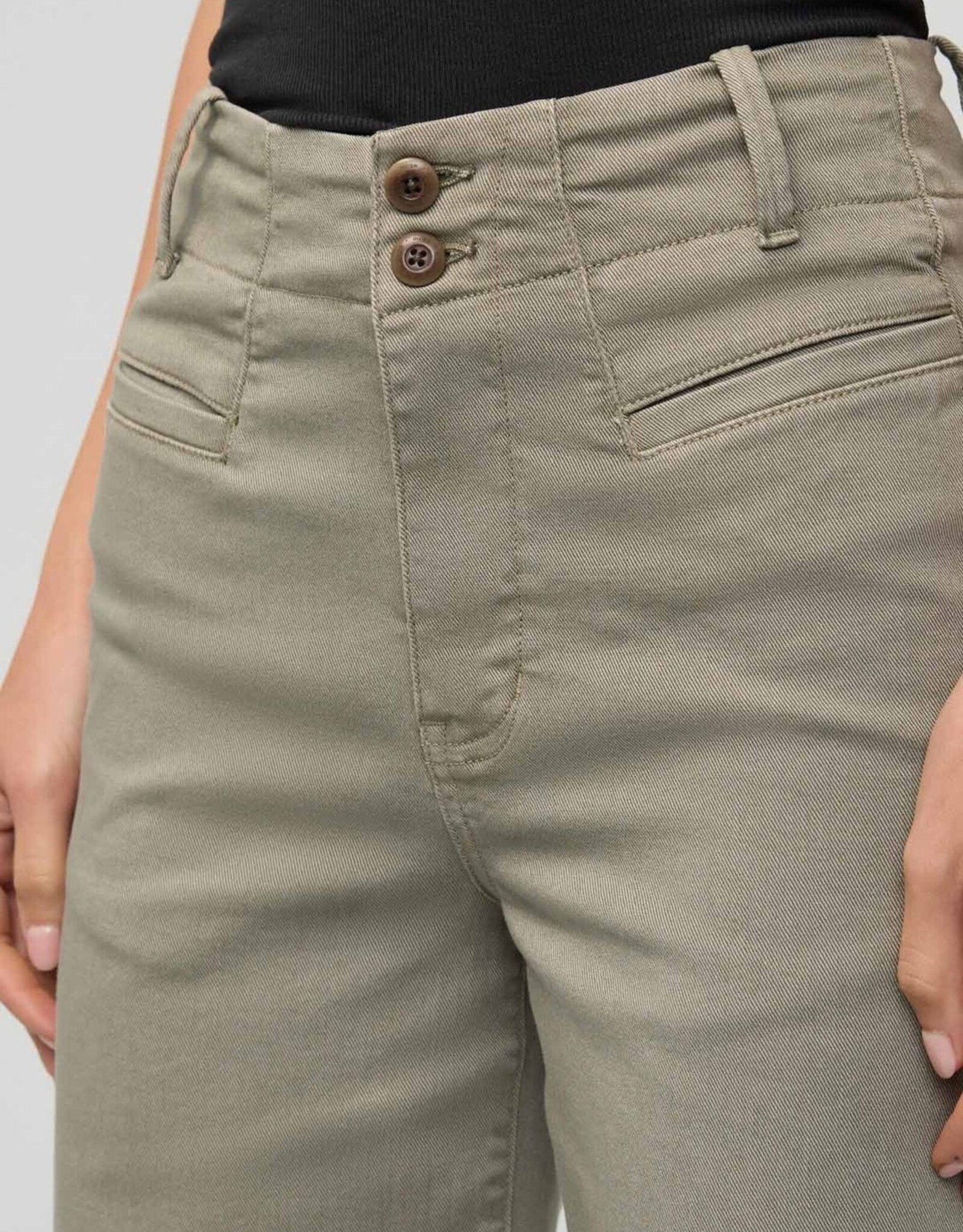 Duer FlexTwill High Rise Trouser - Light Olive