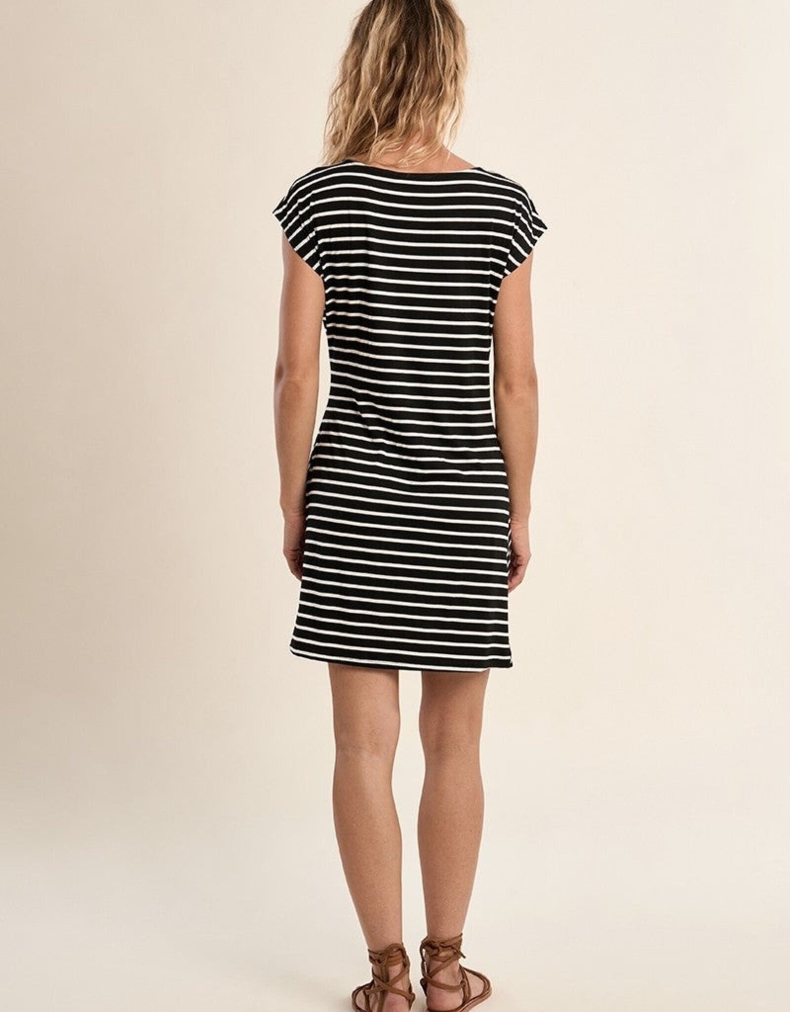 Molly Bracken Striped Wrap Dress Short