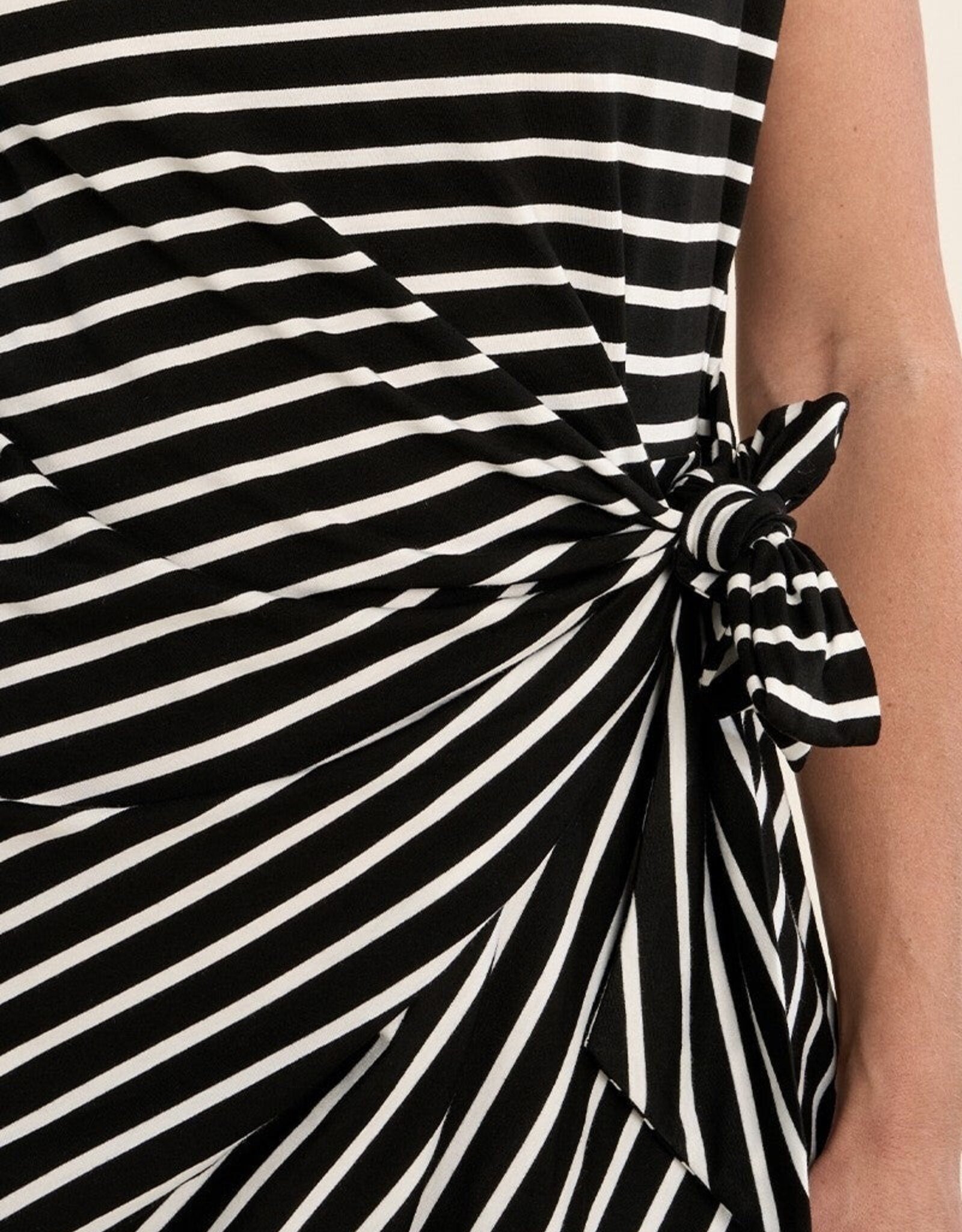 Molly Bracken Striped Wrap Dress Short