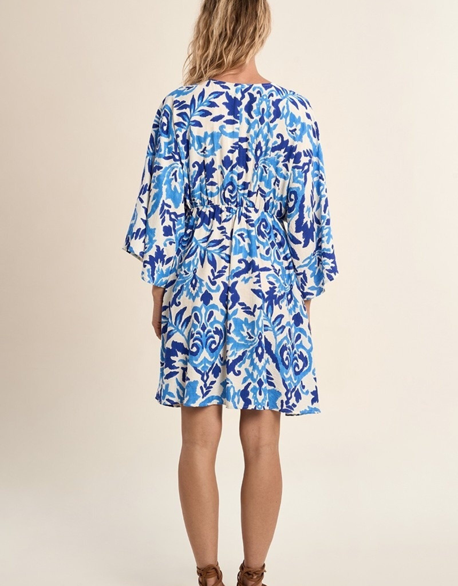 Molly Bracken Printed Loose Empire Waist Dress