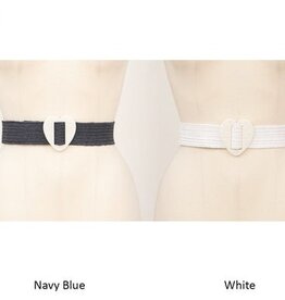 Molly Bracken Heart Straw Elastic Belt