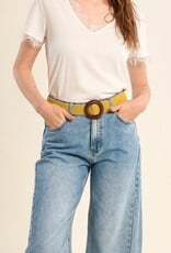 Molly Bracken Straw Elastic Belt
