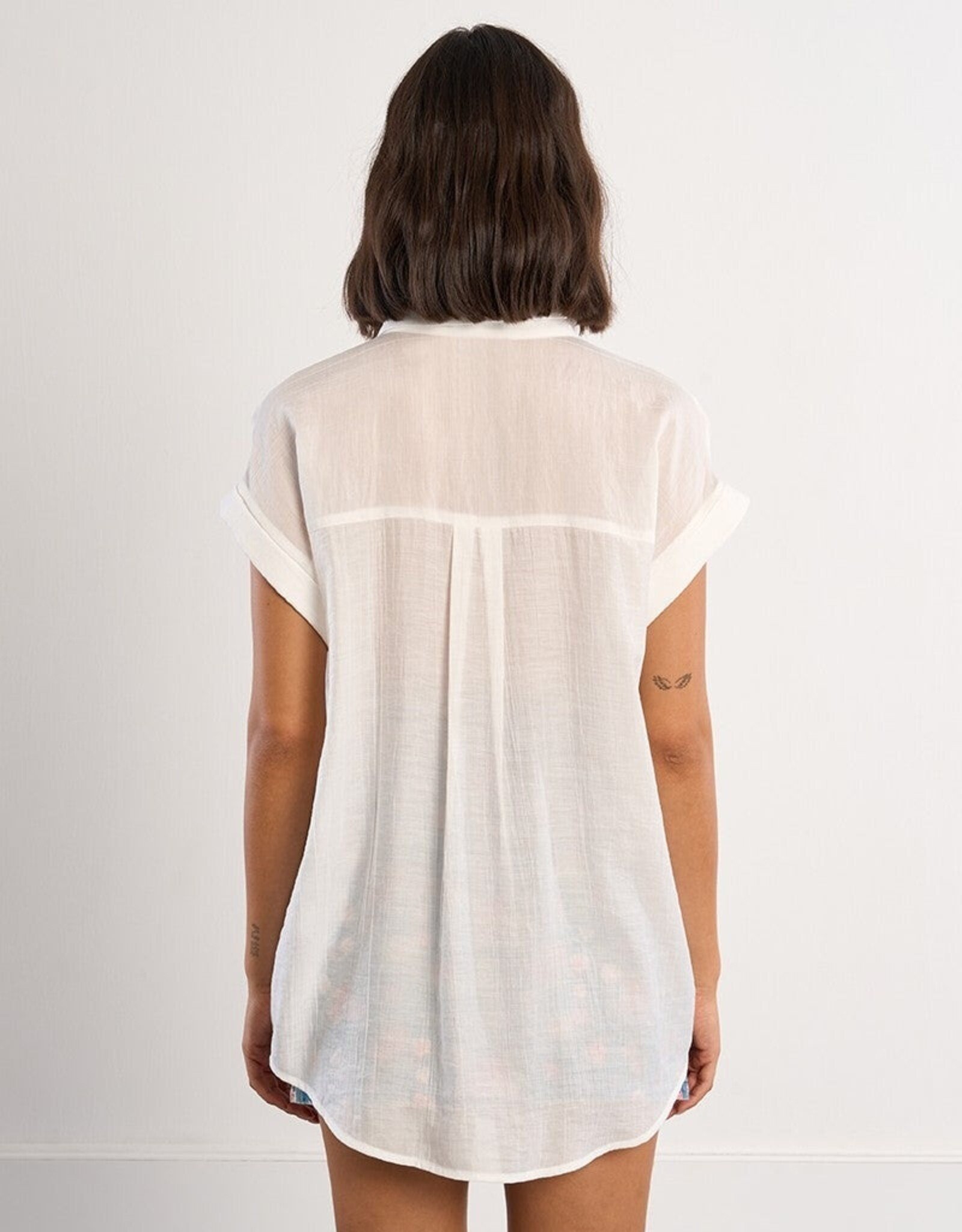 Molly Bracken Rolled Sleeve Blouse