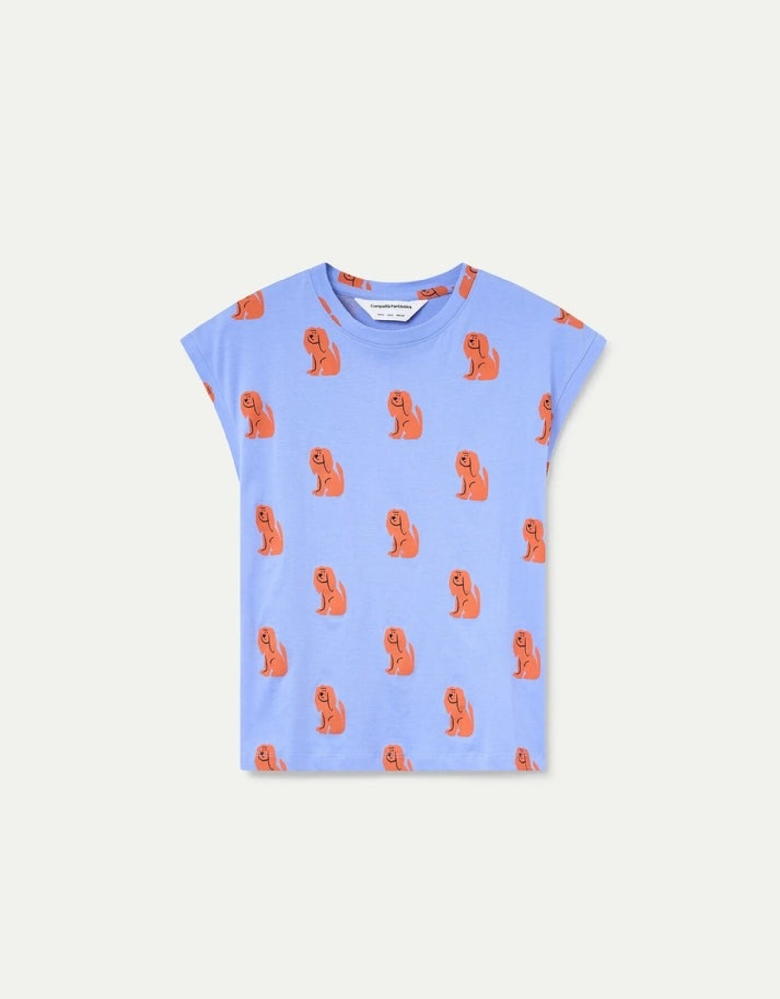 Compania Fantastica Blue Dog Print T-Shirt