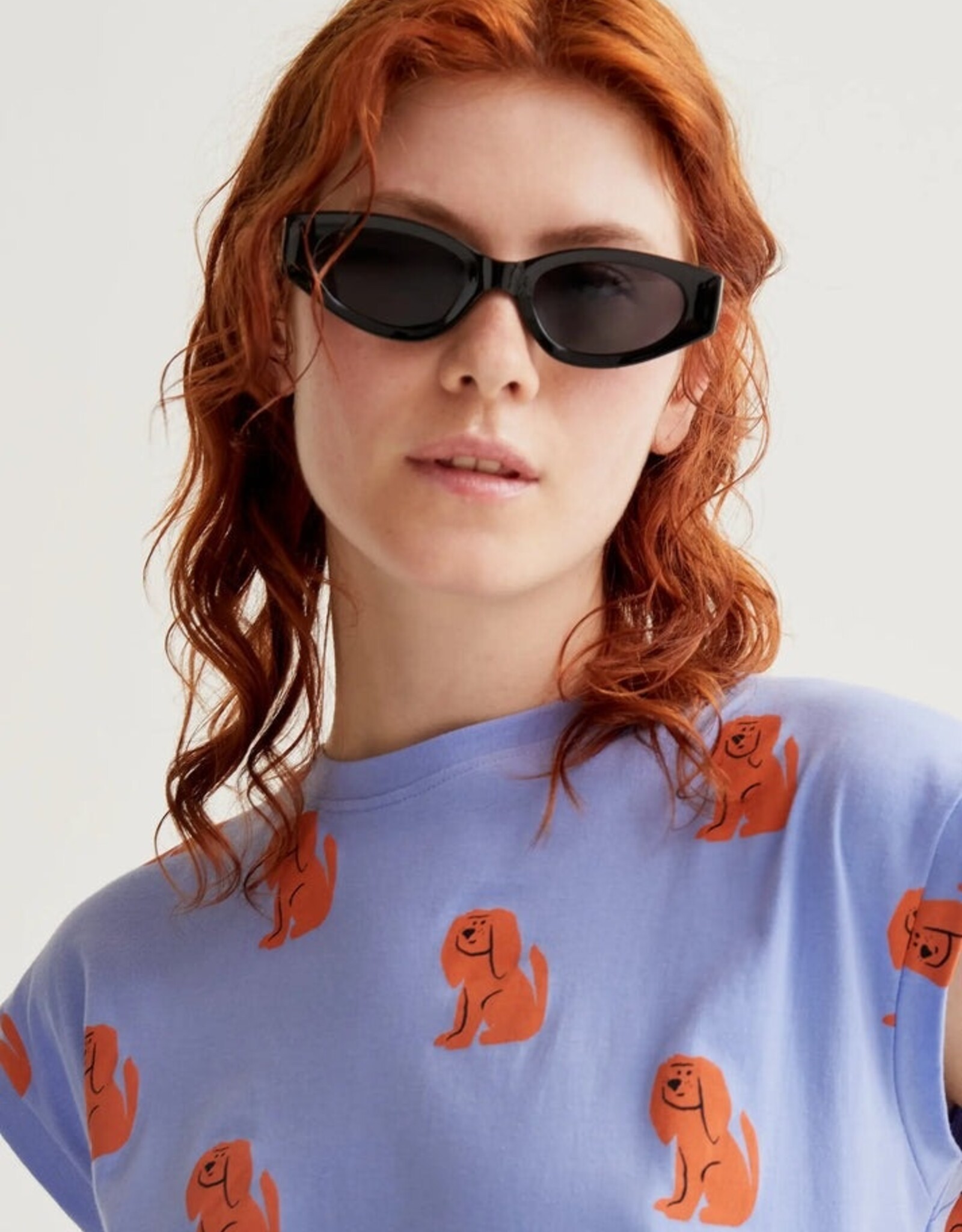 Compania Fantastica Blue Dog Print T-Shirt