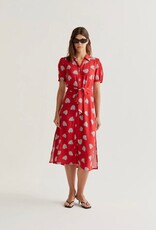 Compania Fantastica Harmony Hearts Print Red Dress