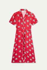 Compania Fantastica Harmony Hearts Print Red Dress