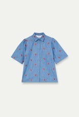 Compania Fantastica Chambray Orange Hearts Shirt