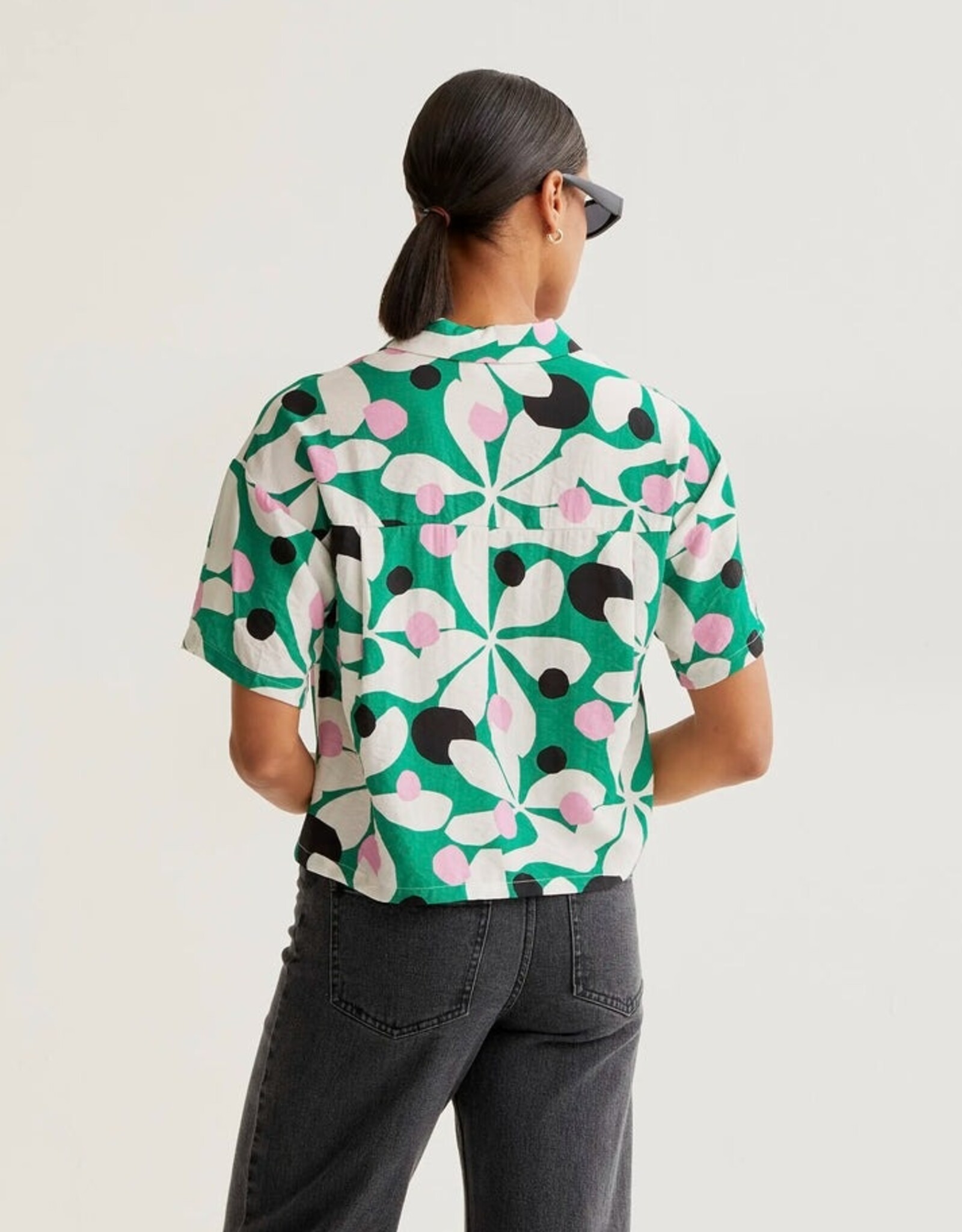 Compania Fantastica Hosta Print Blouse