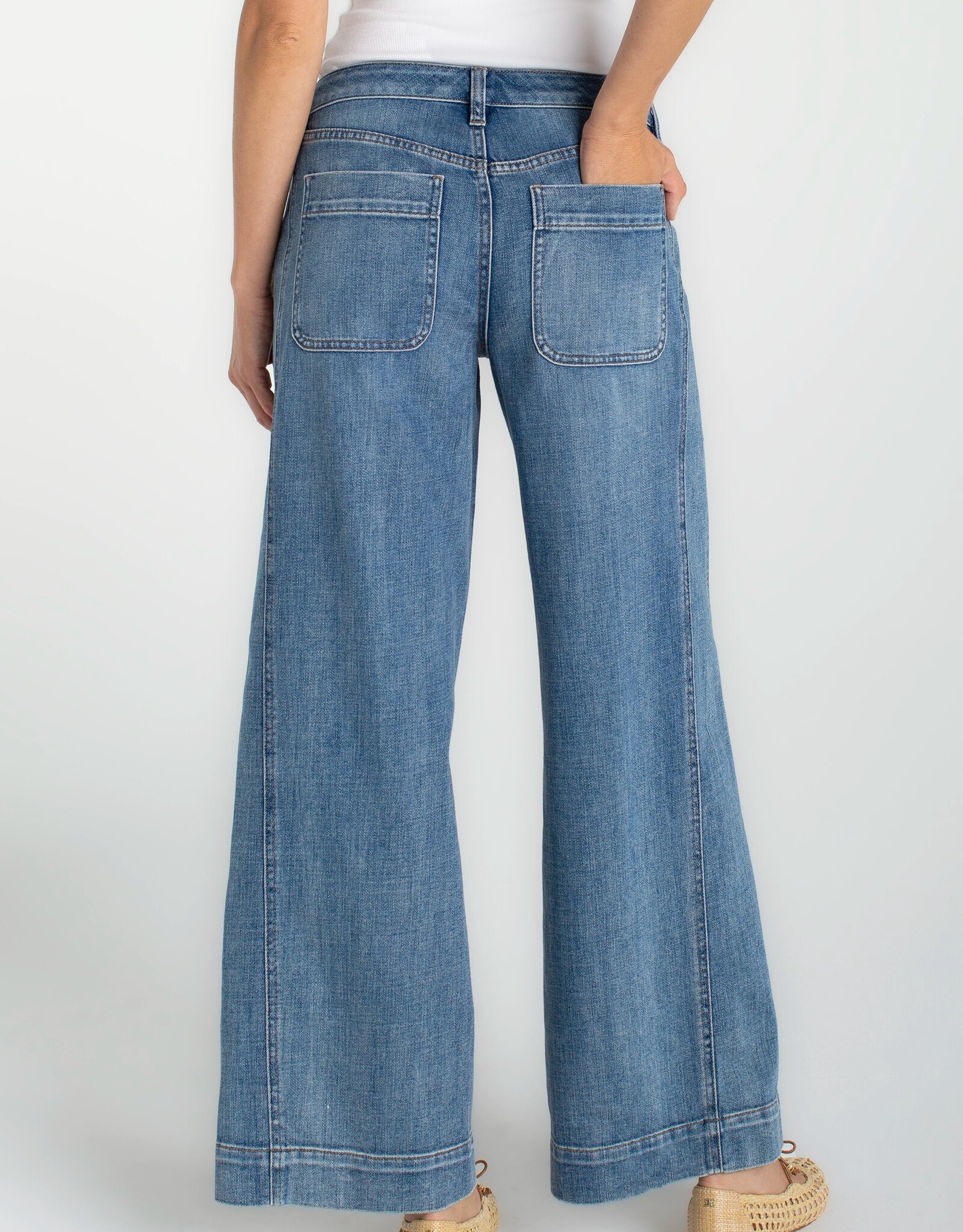 Liverpool Stride Wide Leg w Utility Detail