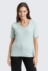 Tom Tailor Striped V-Nk Tee