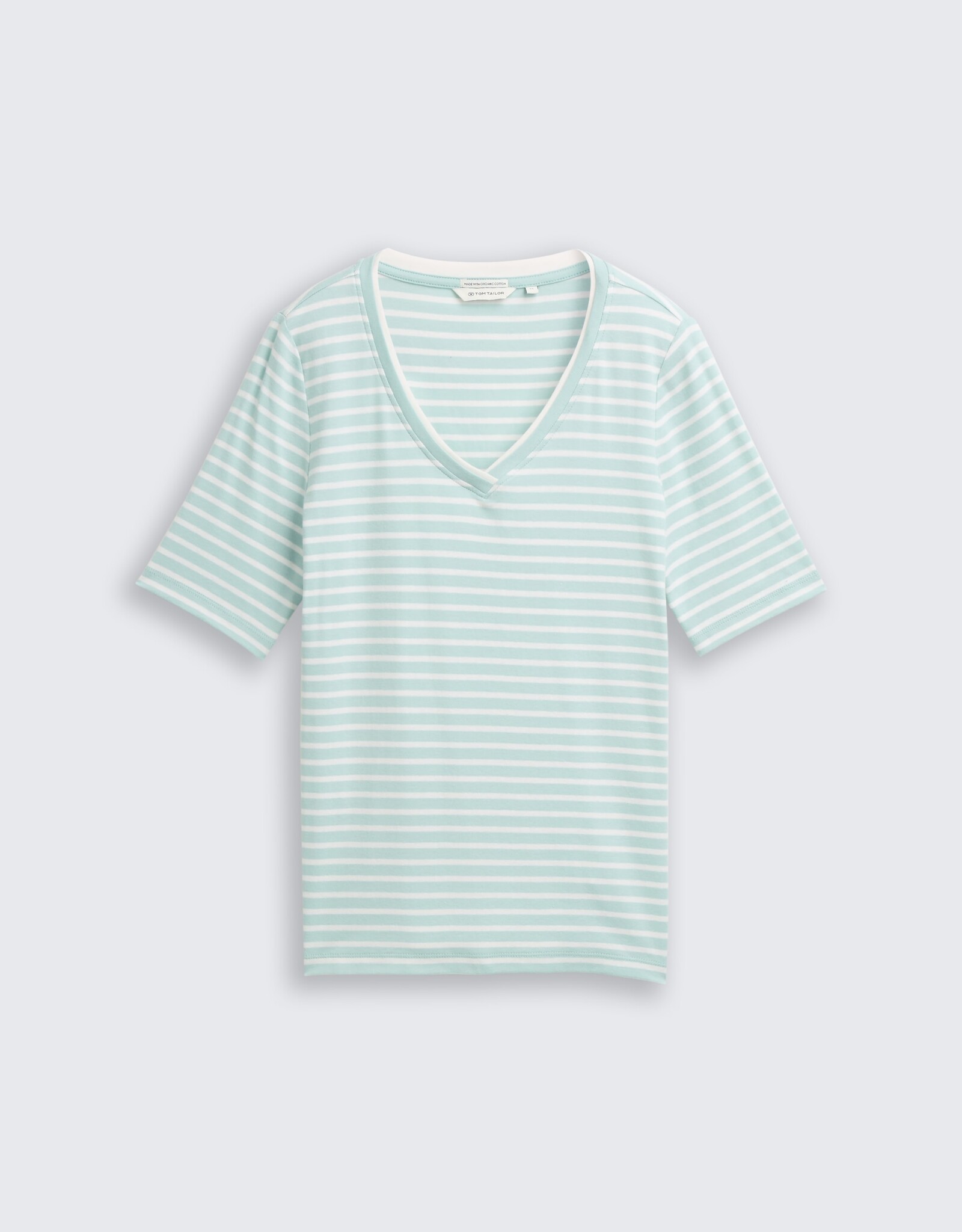 Tom Tailor Striped V-Nk Tee