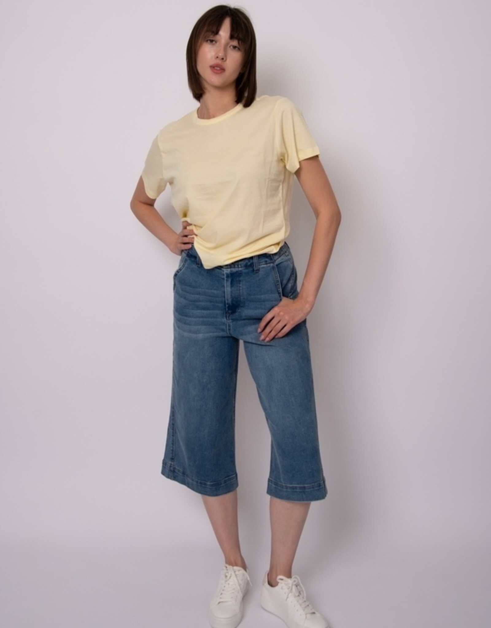RD Style Jade Stretch Denim Capri Pants