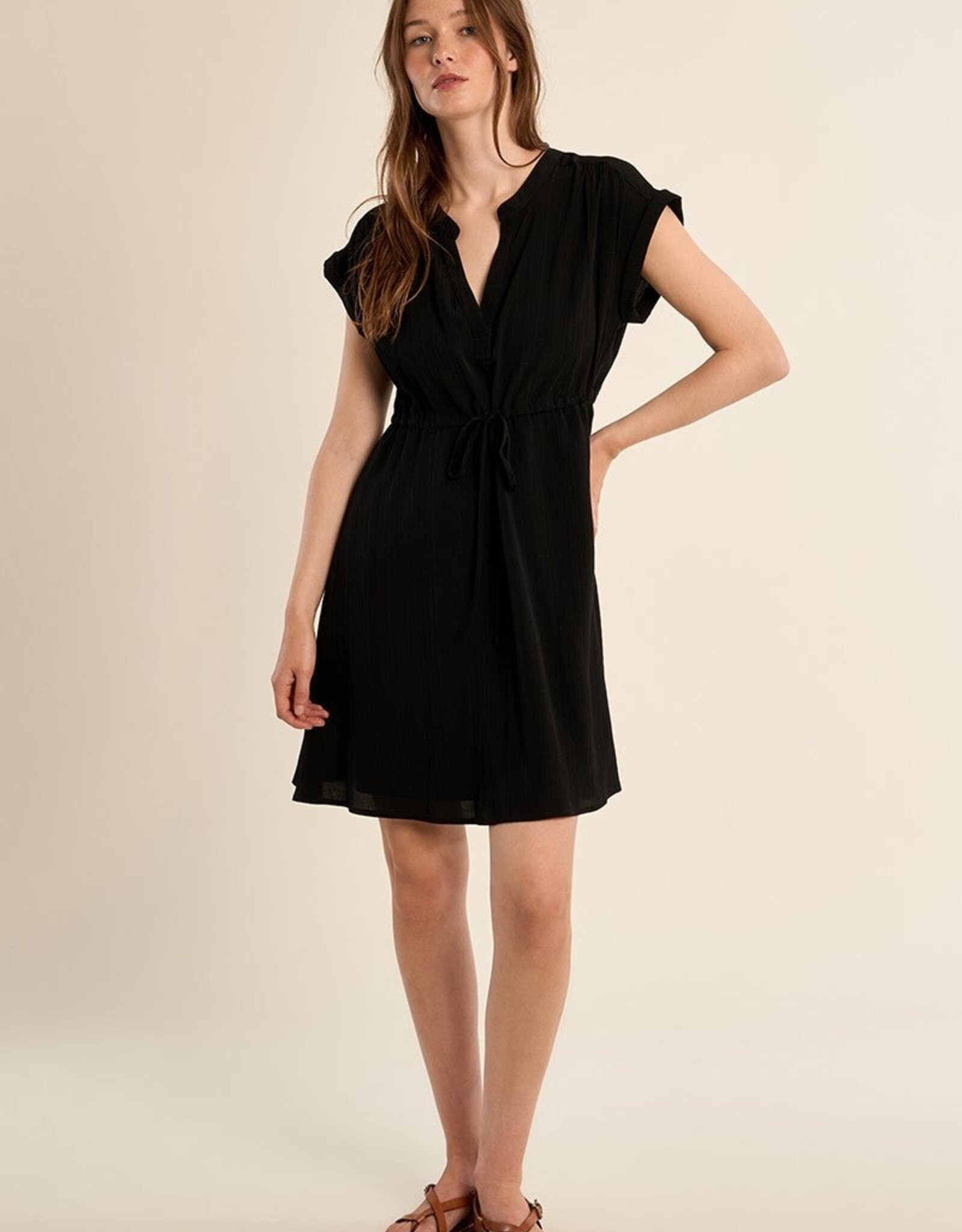Molly Bracken Henley Tie Waist Dress