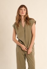 Molly Bracken Pleat Front S/S Top