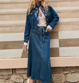 Molly Bracken A-Line Skirt Denim