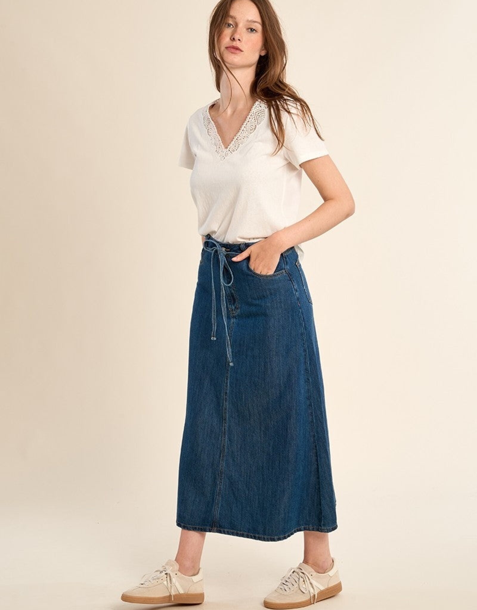 Molly Bracken  A-Line Skirt Denim