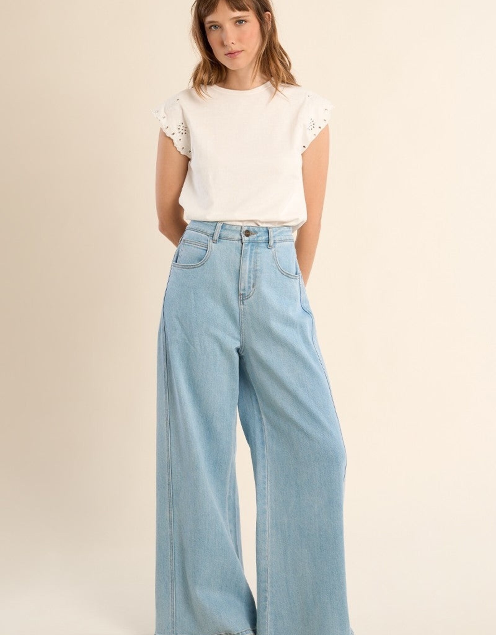 Molly Bracken Wide Leg Jeans