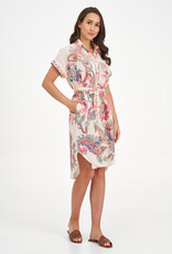 M Made in Italy Printed Shirt Dress