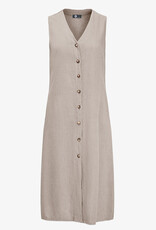 M Made in Italy Linen Button Down Dress