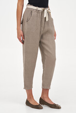 M Made in Italy Linen Capri w Belt