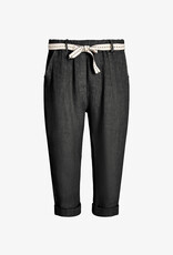 M Made in Italy Linen Capri w Belt