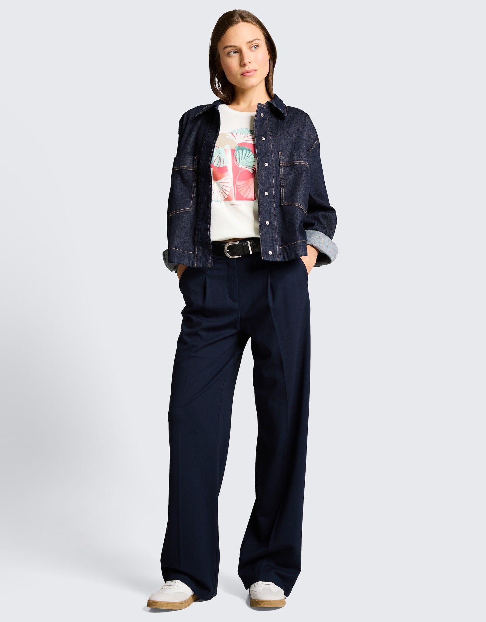 Tom Tailor Embroidered Printed Tee