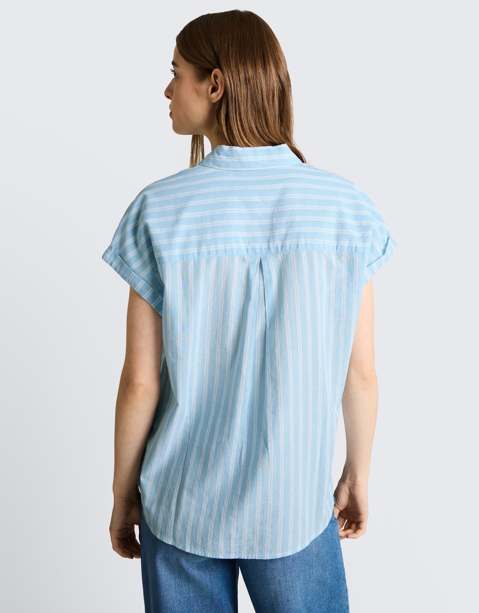 Tom Tailor Striped Rolled S/S Blouse