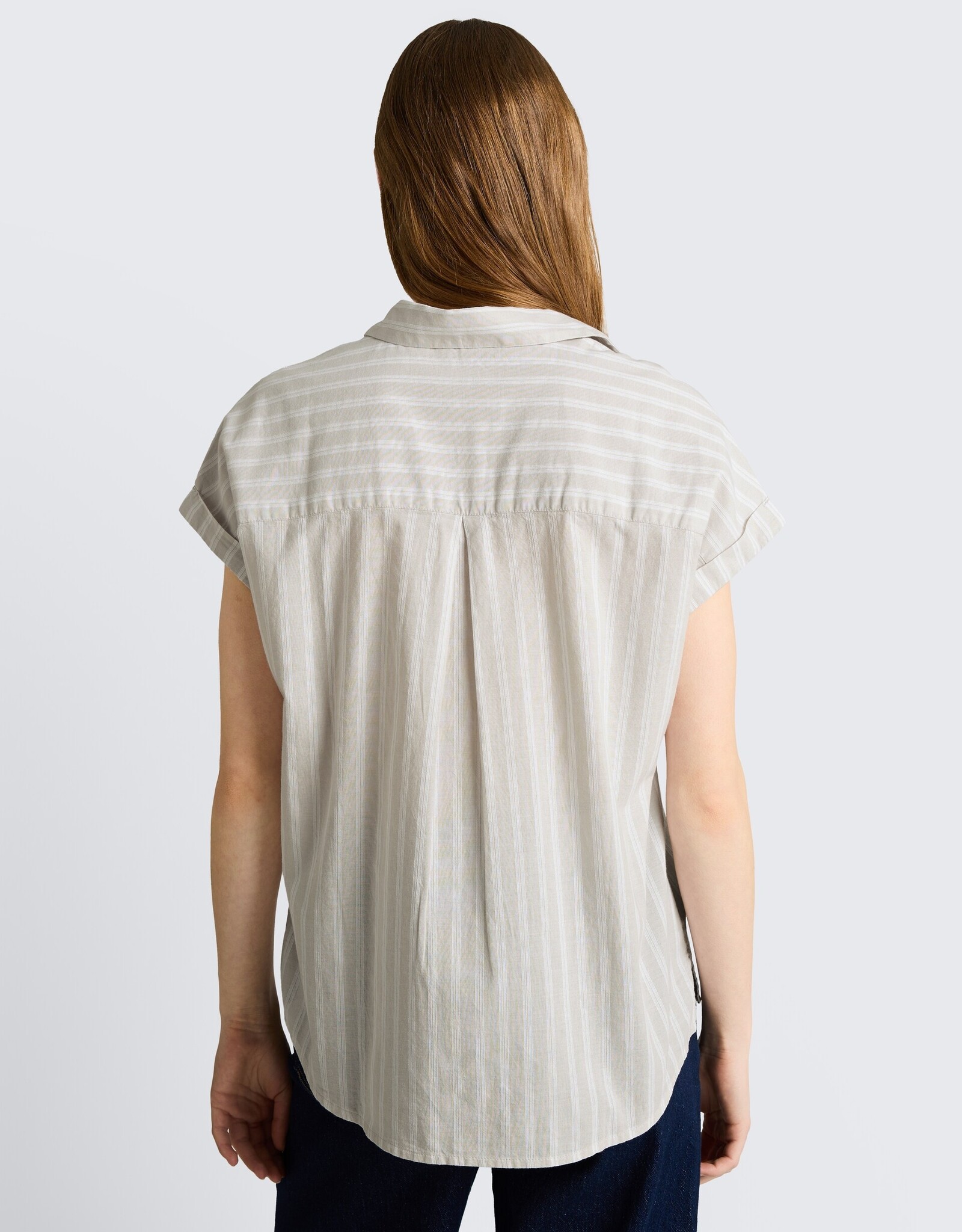 Tom Tailor Striped Rolled S/S Blouse