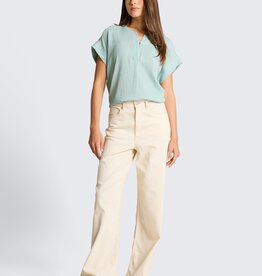 Tom Tailor Henley Rolled Sleeve Top