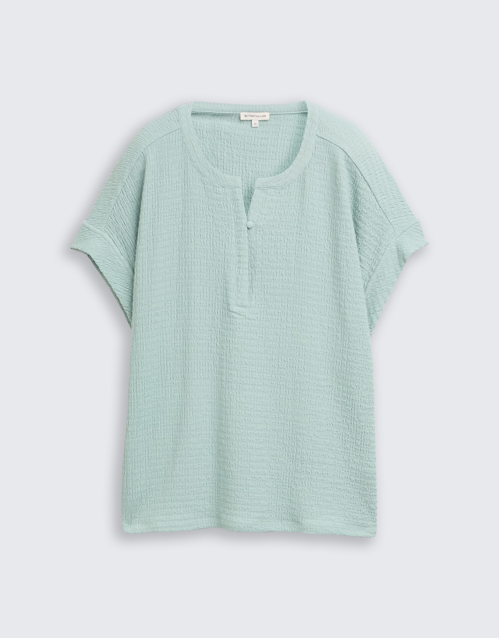 Tom Tailor Henley Rolled Sleeve Top