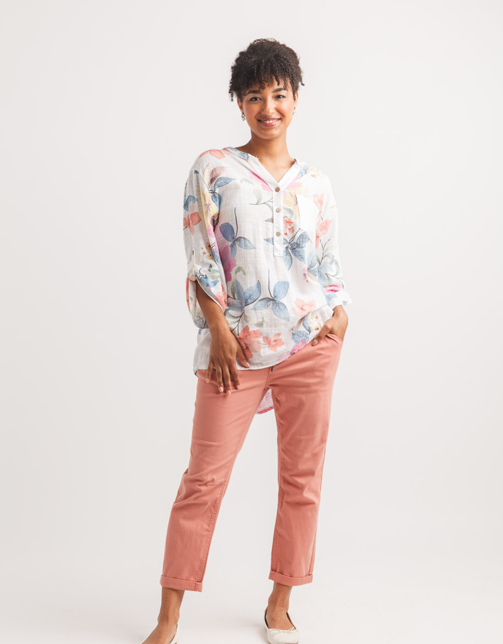 Papillon Floral Sequins Shirt