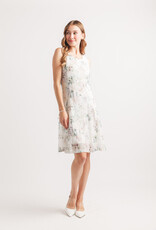 Papillon Floral Emb. Paned Dress